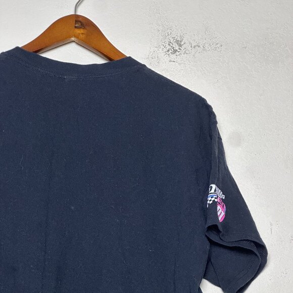 Hello Kitty Graphic T Shirt Women L Black Tokyo Japanese Kawaii Race Car Pink - Picture 10 of 11